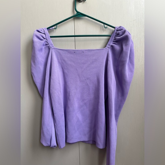 7Th Avenue NY&C Puffy Sleeve Top - Picture 4 of 5